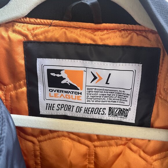 NWOT - Unisex Overwatch League Bomber Jacket - Size L - Picture 15 of 16